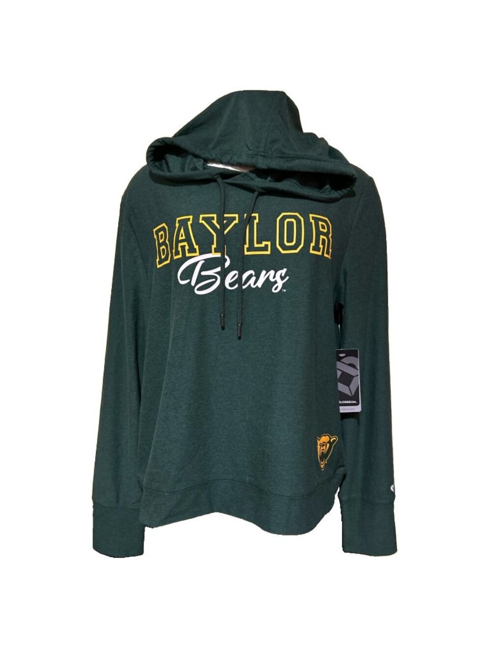 NEW Baylor BU Bears Colosseum Athletics Green Hoodie Shirt Women's M